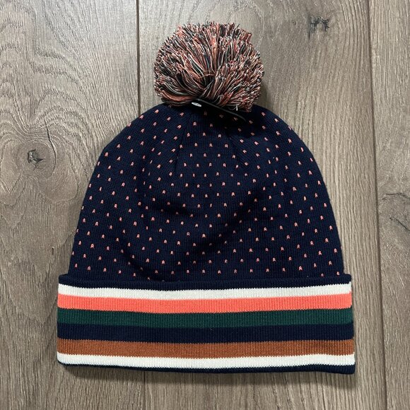 NEW with tags LL Bean Katahdin Pom Graphic Beanie Hat - Picture 3 of 4